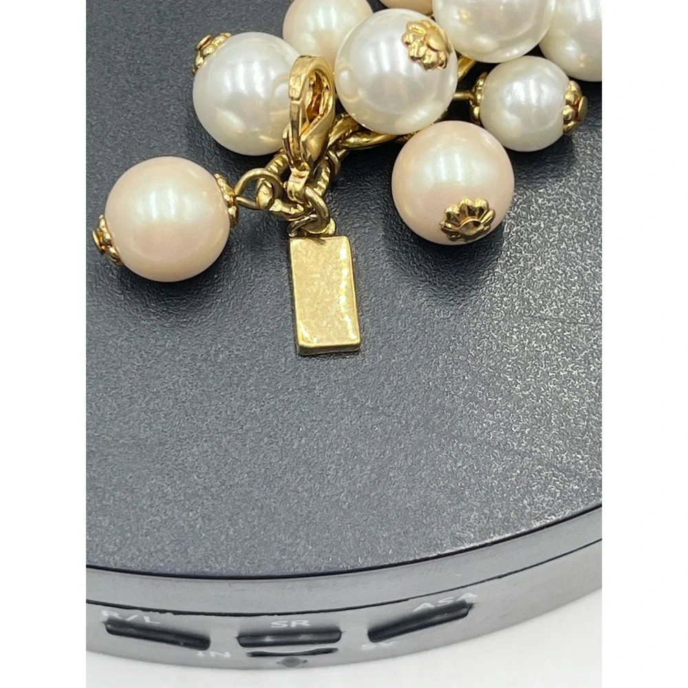 Kate Spade New York White Light Pink Faux Pearl Baubles Cha Cha Bracelet 
8" - Picture 8 of 8